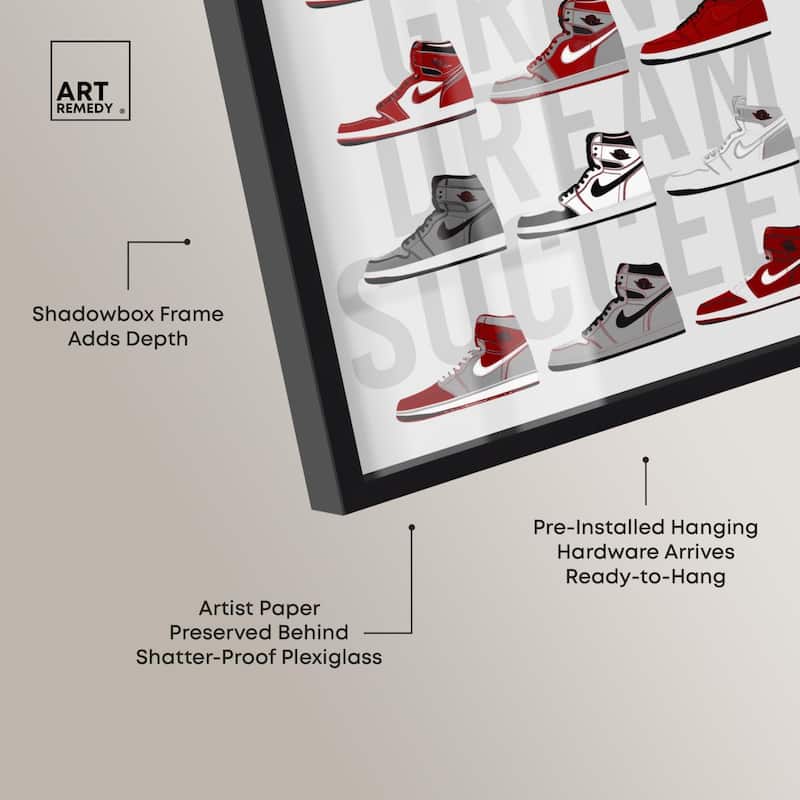 Ambition Grind Sneakers Shadowbox by Art Remedy