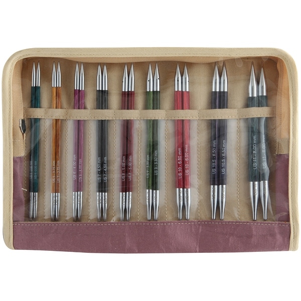 Royale Deluxe Interchangeable Needles Set-Sizes 4/3.5Mm To 11/8Mm