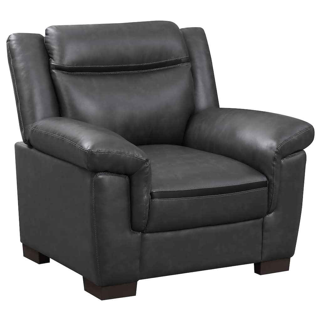 Arabella Upholstered Padded Arm Accent Chair - 39" x 35" x 36.5"
