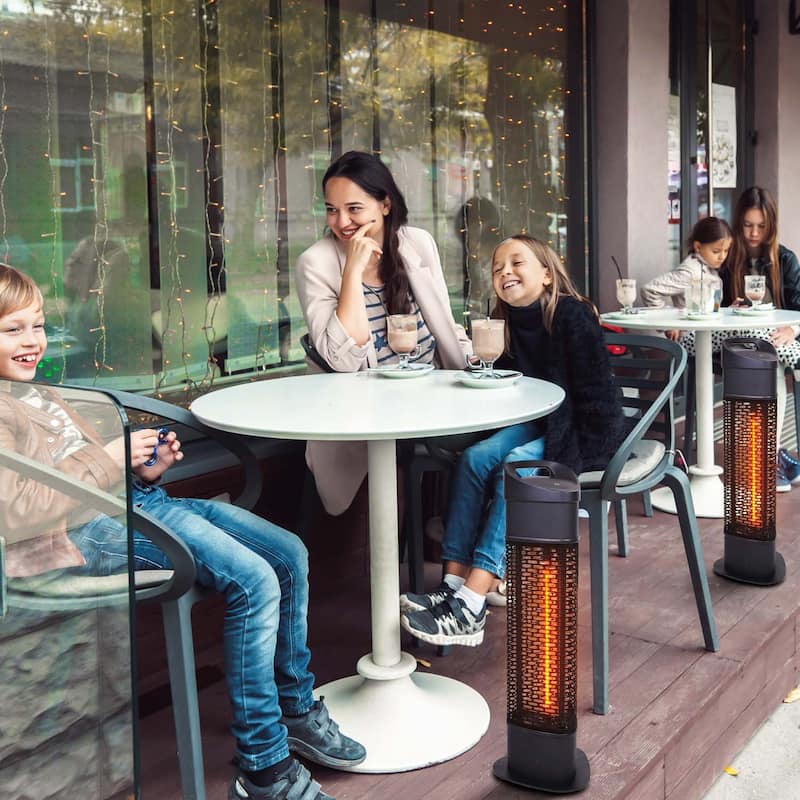 1000W Portable Halogen Indoor and Outdoor Patio Heater-Tip over protection
