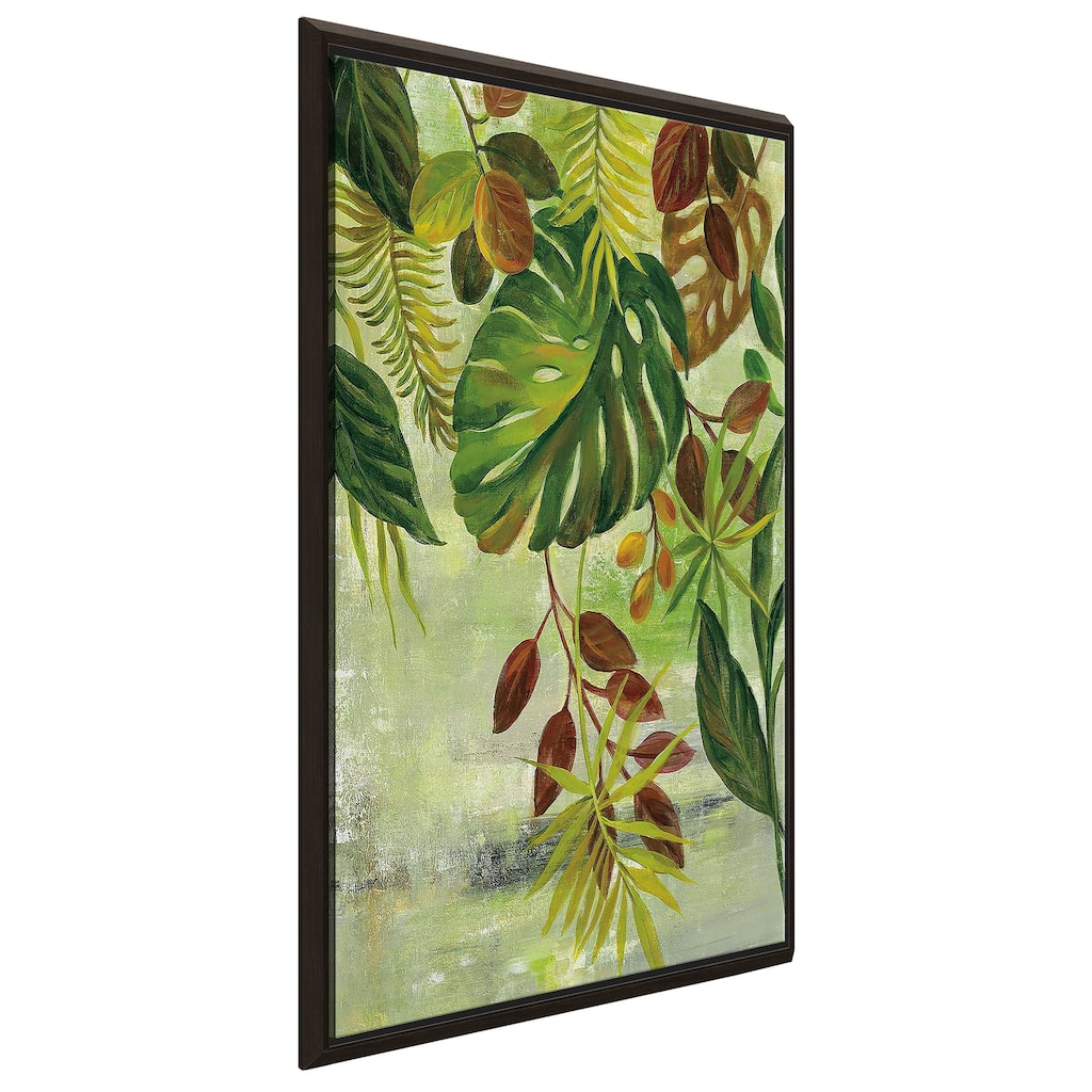 "Tropical Greenery II" Print on Floating Canvas