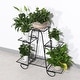 preview thumbnail 4 of 12, 6 Tiers Metal Flower Pot Plant Stand Balcony Floor Standing Shelf