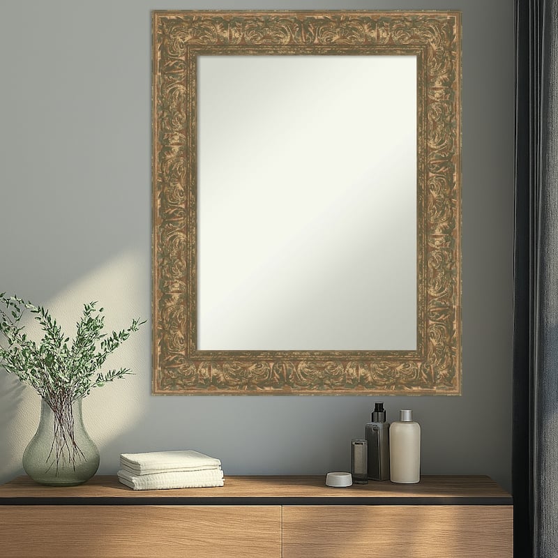 Luxe Non-Beveled Framed Wall Mirror