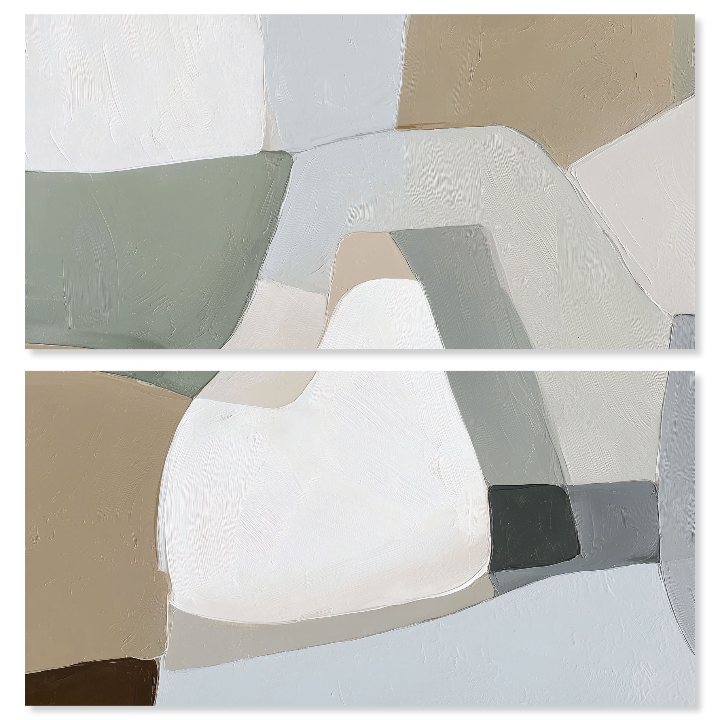 Chalk Valley I Living Room Wall Art Set Canvas Print by Art Remedy
