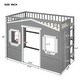 preview thumbnail 13 of 54, Elegant design Kids Bed Solid Construction Twin Size House Loft Bed With Ladder,Health and Comfort