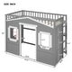 preview thumbnail 13 of 112, Solid Wood House Loft Bed with Ladder for Kids