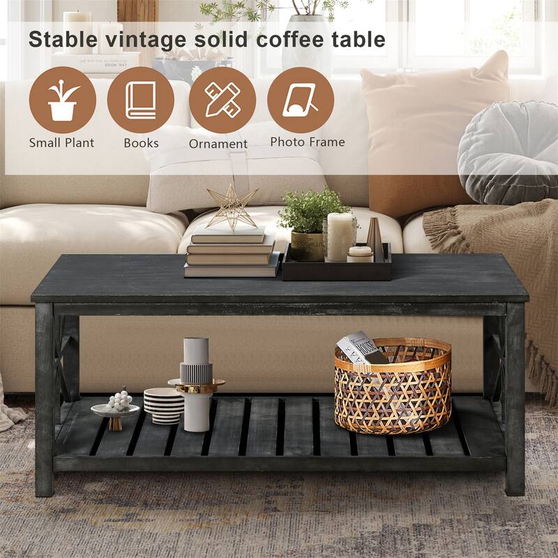 52''W Handcrafted Coffee Table