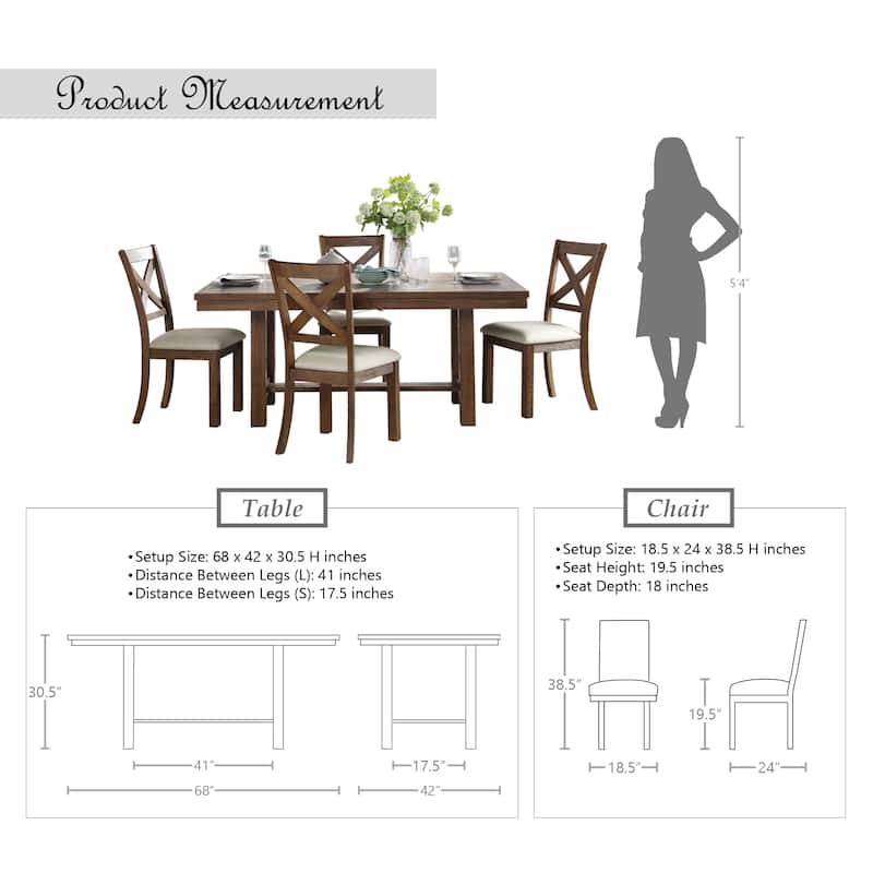 Crocus 5-Piece Dining Set
