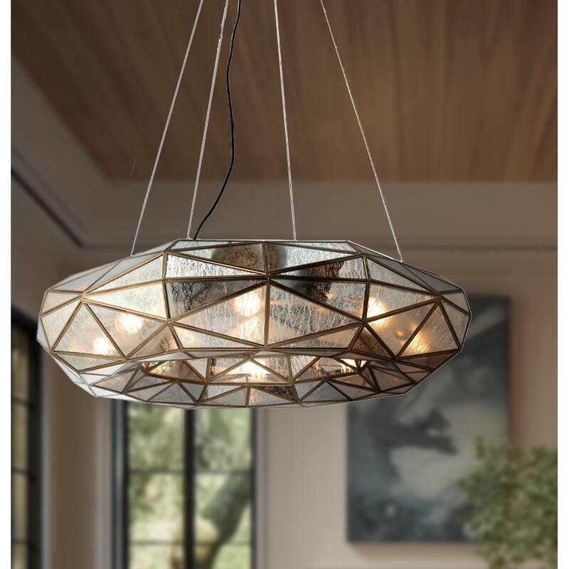 Metropolitan N1698 Geo-Gem 8 Light 36" Wide Ring Chandelier