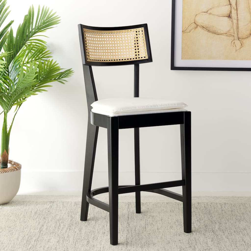 SAFAVIEH Nana 27-inch Counter Stool - 18.5 In. W x 20.6 In. D x 42.7 In. H - 19Wx21Dx43H