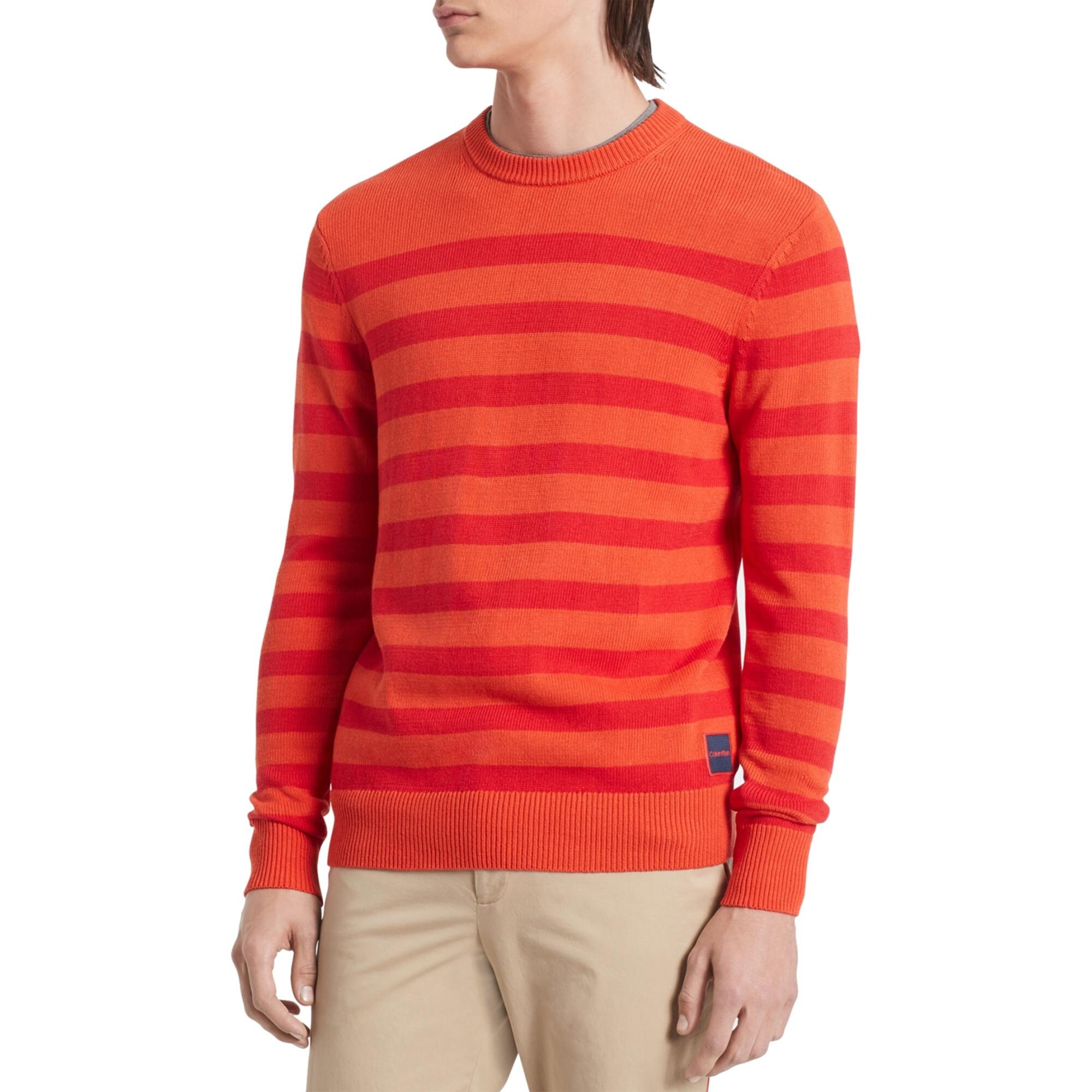 calvin klein sweater orange