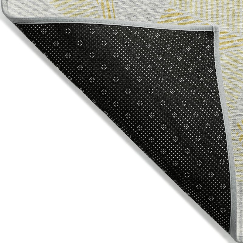 Machine Washable Indoor/ Outdoor Chantille Geometric Mosaic Rug
