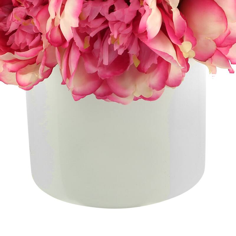 Peony Arrangement in a Fiberstone Pot
