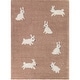 preview thumbnail 3 of 4, Arley Kids Rabbit Area Rug