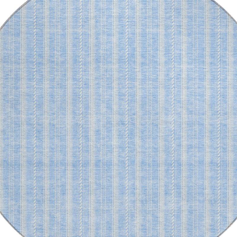 HomeRoots Striped Transitional Rectangle Outdoor Rug