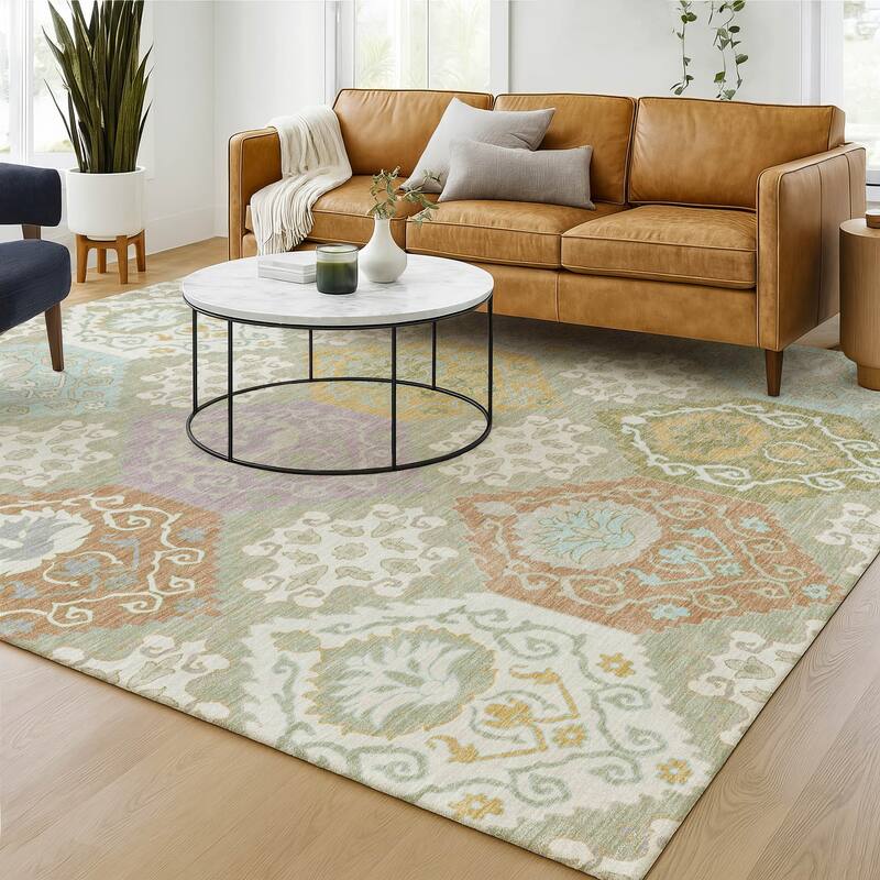 Machine Washable Indoor/ Outdoor Global Bayfield Chantille Rug
