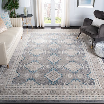 SAFAVIEH Sofia Gontje Distressed Vintage Boho Oriental Rug - Light Grey/Beige - 8' x 11'
