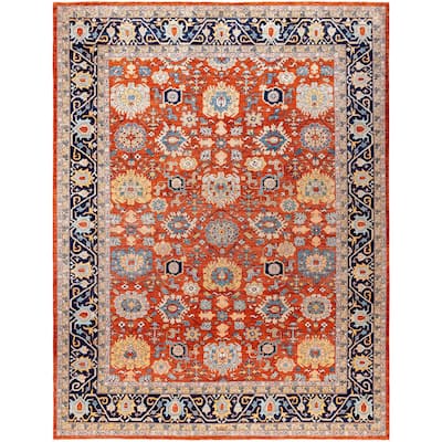 Serapi One-of-a-Kind Hand-Knotted Area Rug - Red - 8' 11" x 11' 9"