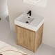 preview thumbnail 9 of 42, ARTCHIRLY 24/30 Inch Bathroom Vanity with Sink, Freestanding Bathroom Vanity with Soft Close Door and Adjustable Shelf 24''W - Imitative Oak with Left Basin
