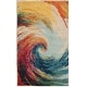 preview thumbnail 16 of 26, Nourison Celestial Abstract Modern Multicolored Colorful Wave Area Rug