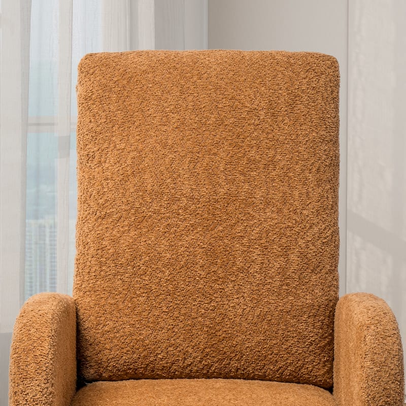 Modern Boucle Accent Rocking Chair, Set of 1