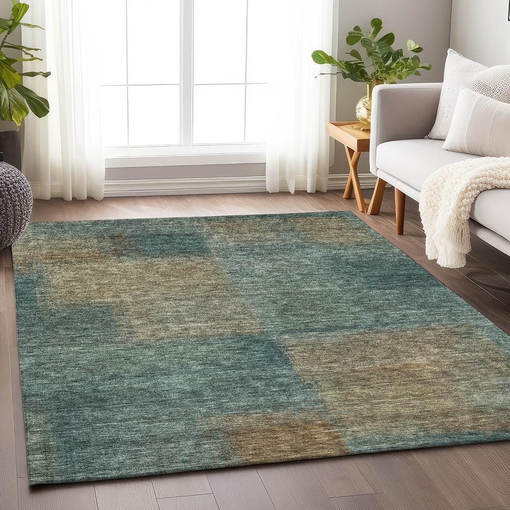 Premium Washable Super Soft Solid Ombre Mayfield Rug