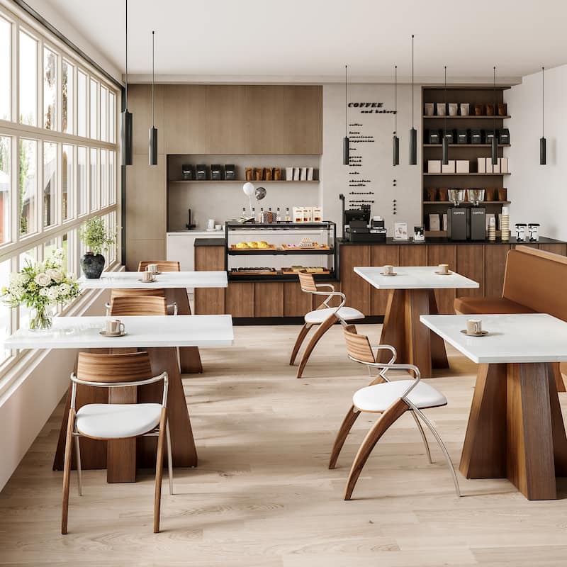 47.2'' Rectangular Dining Table for 4-6 People - 47.2'' W × 31.5'' D × 30.3'' H