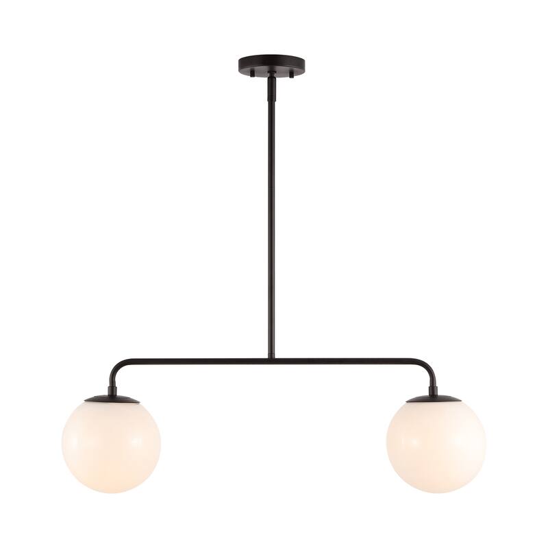 SAFAVIEH Lighting Tessy Extendable Pendant - 29 In. W x 7 In. D x 19-49 In. H - Black - 29Wx7Dx49H