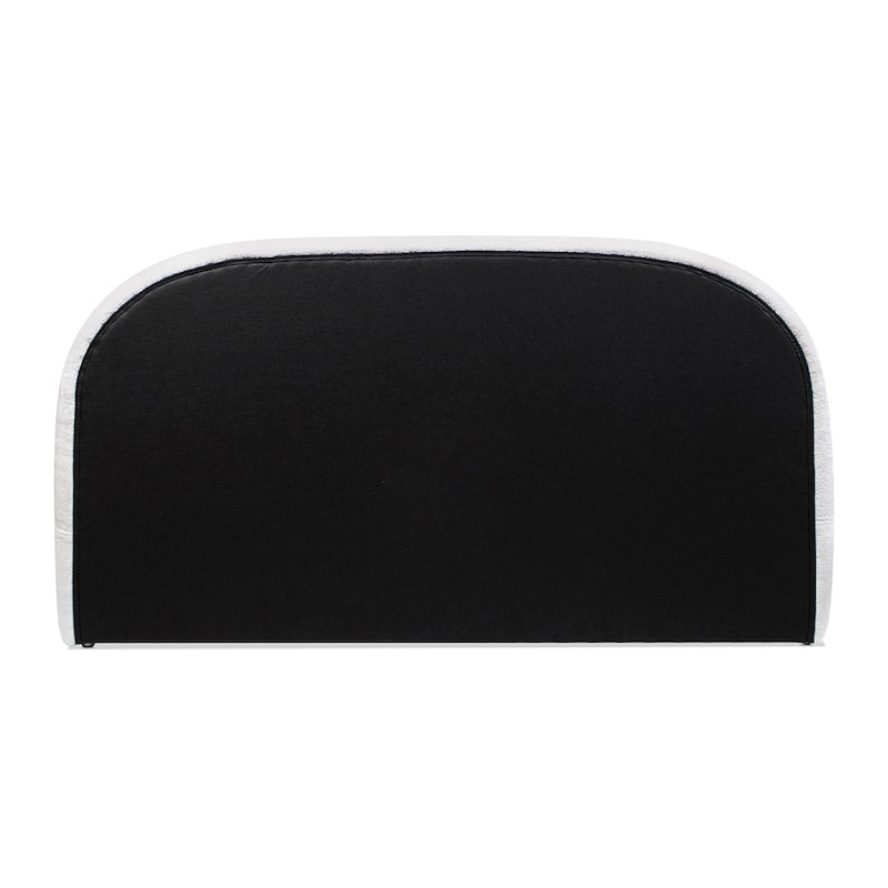 Archie Mid-Century Modern Velvet Upholstered Arched Platform Bed