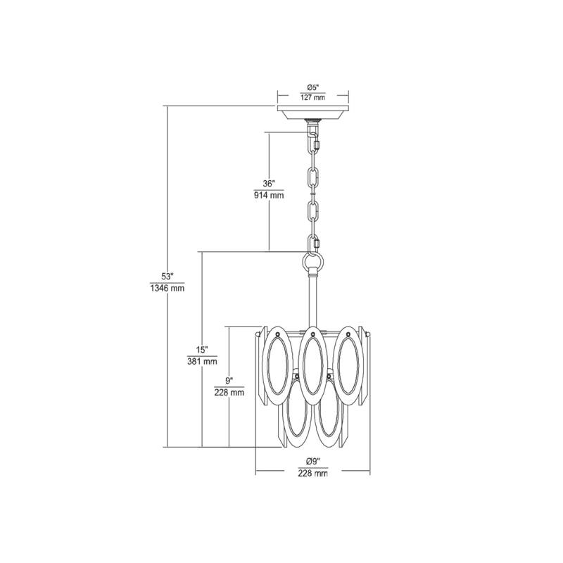 Elk Home Curiosity Aged Brass With Clear Glass 1 Light Pendant