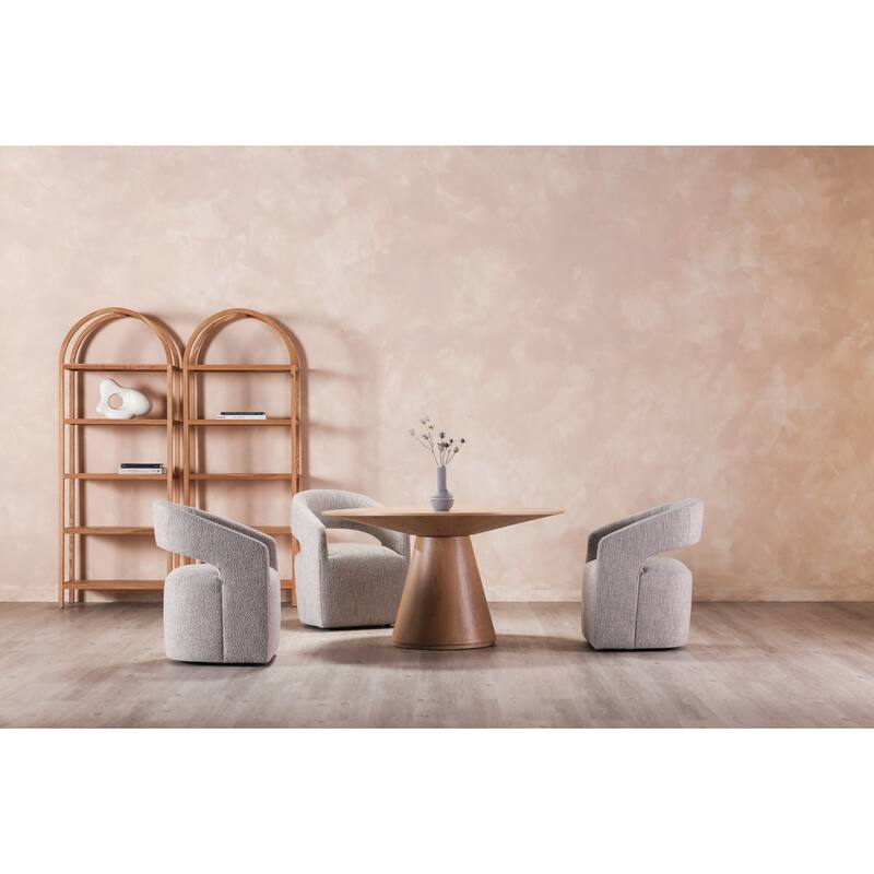 Aurelle Home Modern Pedestal Kitchen Dining Table