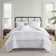 preview thumbnail 12 of 22, Harbor House Morgan 6 Piece Cotton Jacquard Oversized Comforter Set White/Blue - California King