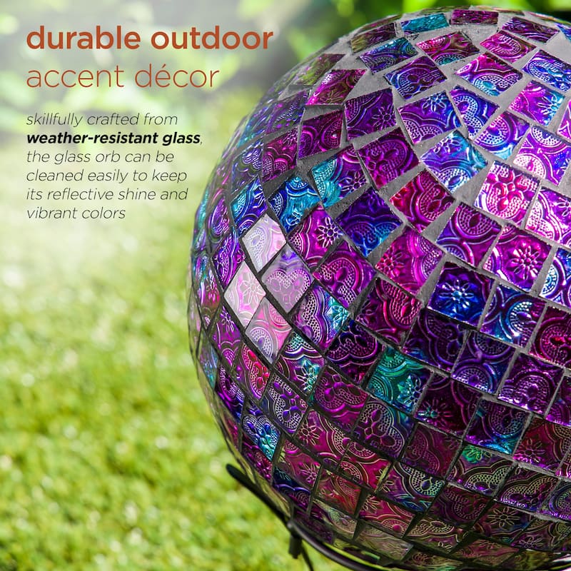 10 Inch Gazing Globe Shinning Purple