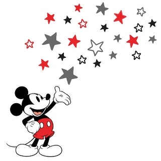 Lambs & Ivy Disney Baby Magical Mickey Mouse Wall Decals - Gray/Red
