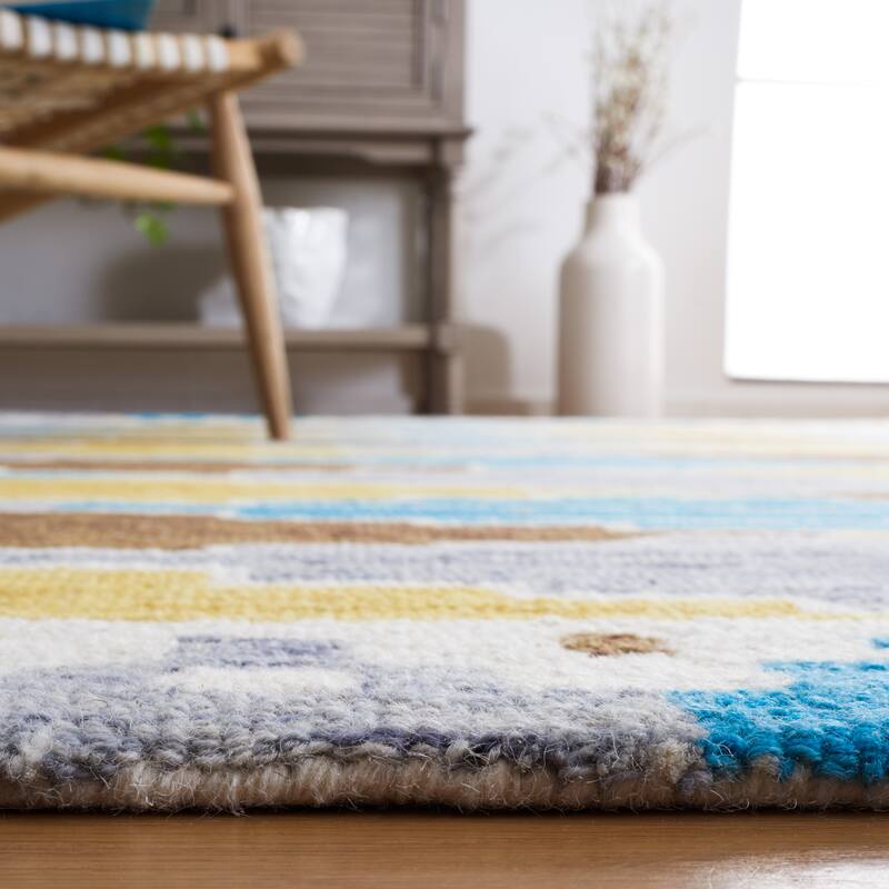 SAFAVIEH Handmade Rodeo Drive Yulisa Mid-Century Modern Wool Rug
