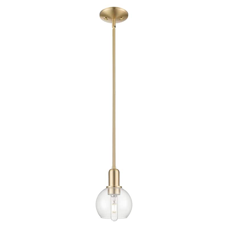 Innovations Lighting Endless Possibilities Arcadia - Athens - 1 Light 6" Stem Hung Mini Pendant - Clear/Champagne Bronze