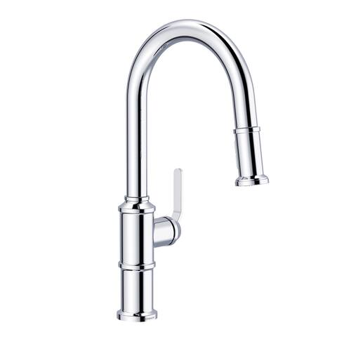 Kinzie 1H Pull-Down Kitchen Faucet w/ Snapback Retraction 1.75gpm