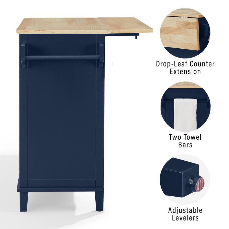 Crosley Cora Drop Leaf Kitchen Island