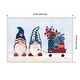 preview thumbnail 5 of 9, American Gnome I by Yvette St. Amant Framed Canvas Wall Art Print 23 x 16 in