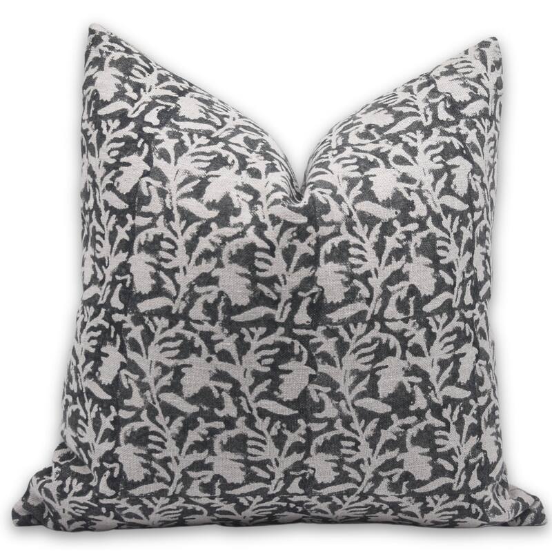 Fabdivine Linen Handmade Block print pillow Cover - Pillow Covers - 22" x 20"