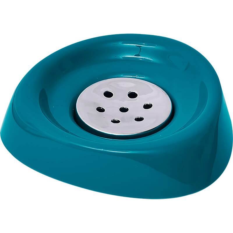 Soap Dish Cup Holder Drain Plug Design - 5 L x 5 W x 1 H