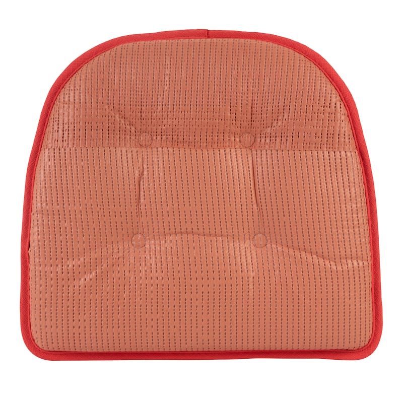 Klear Vu Non-Slip 15" x 16" Omega Tufted Dining Chair Cushion Set