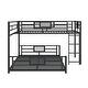 preview thumbnail 9 of 24, L-shaped Metal Twin over Full Size Bunk Bed