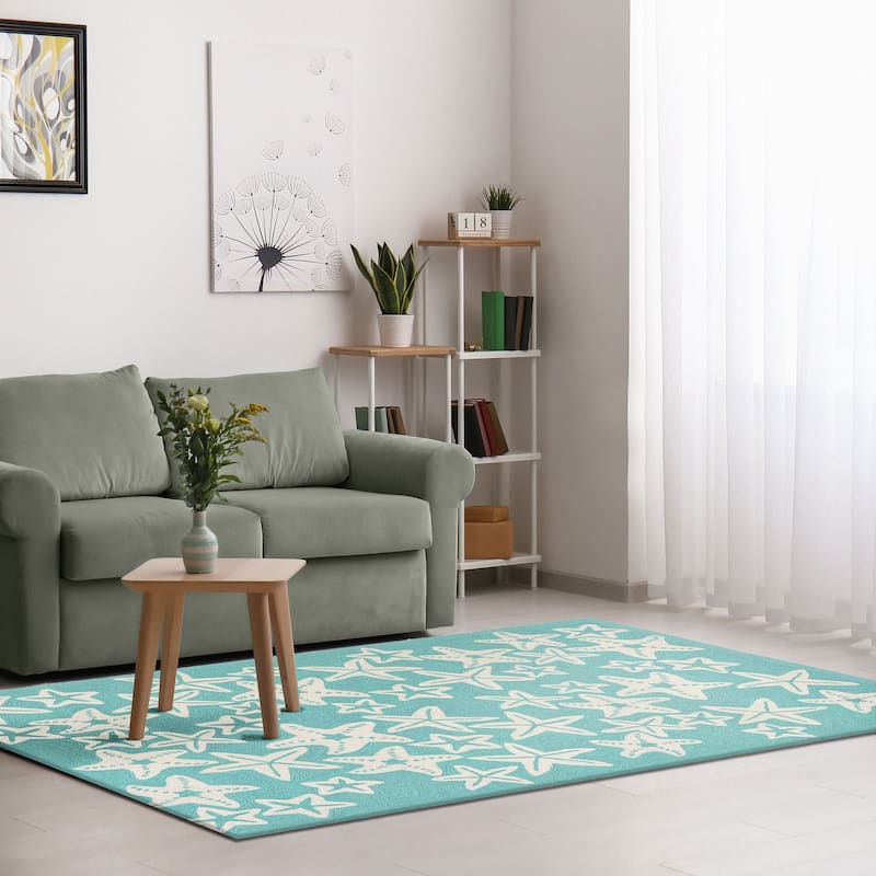 Liora Manne Capri Starfish Indoor/Outdoor Rug