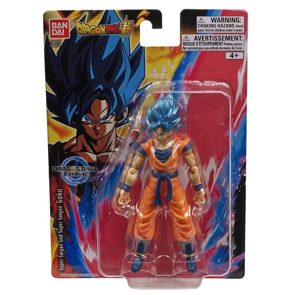 Dragon Ball Super Evolve Super Saiyan Blue Goku 5 Action Figure Overstock 31932799 After goku's hair turned blonde there was no turning back. bandai