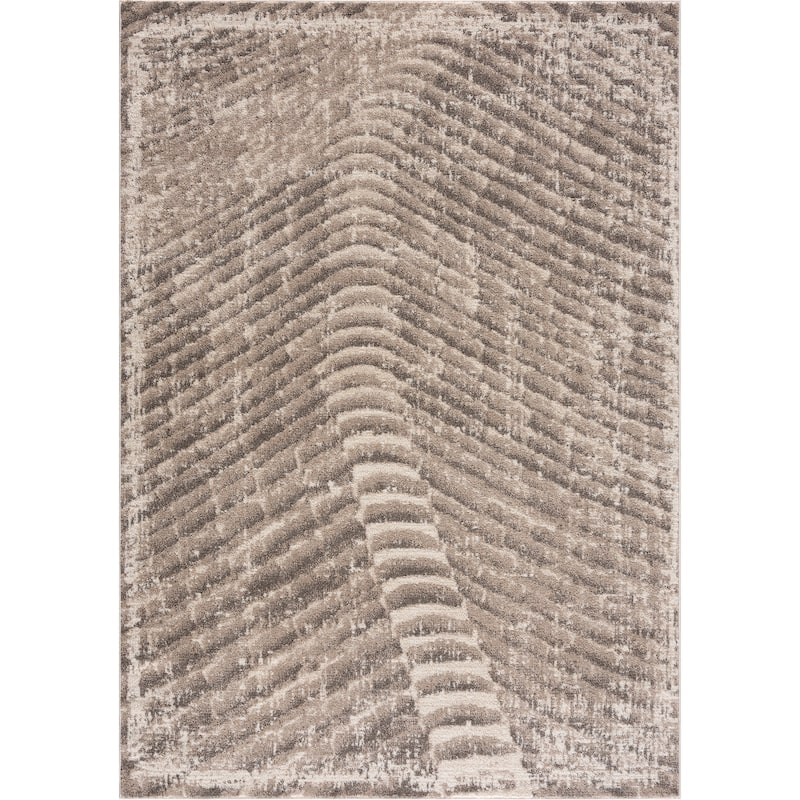 Abani Rugs Sahara SAH140A Sand Dunes Brown Beige Area Rug
