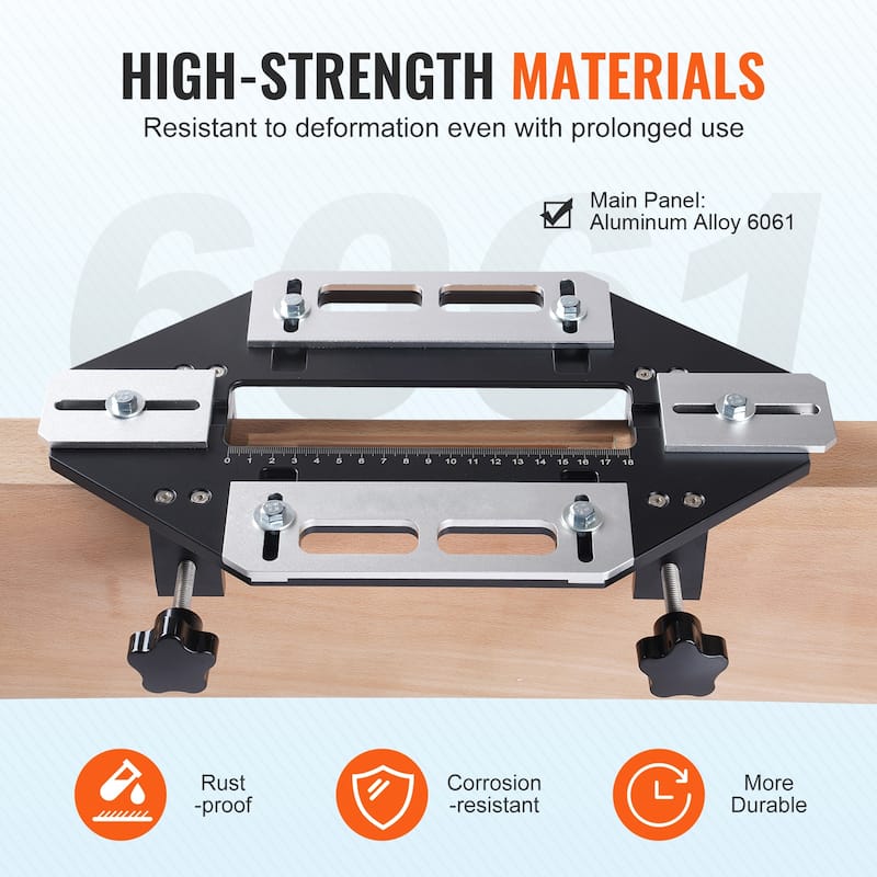Door Hinge Jig for Door Hinge Groove and Door Lock Installation