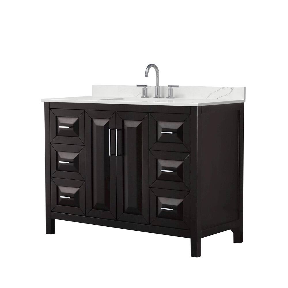 Wyndham Collection WCV252548S-QTZ-US3MXX Daria 48" Free Standing