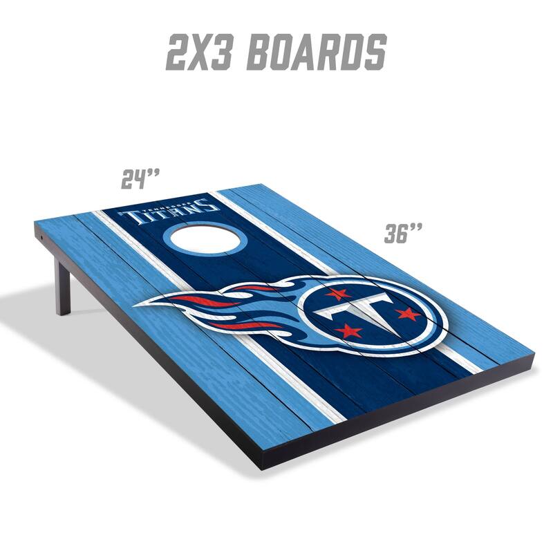 Tennessee Titans NFL Compact 2x3 Tailgate Cornhole Board Set