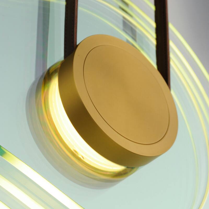 Studio M SM24402 Stratum 32" Wide LED Abstract Linear Pendant by Nina